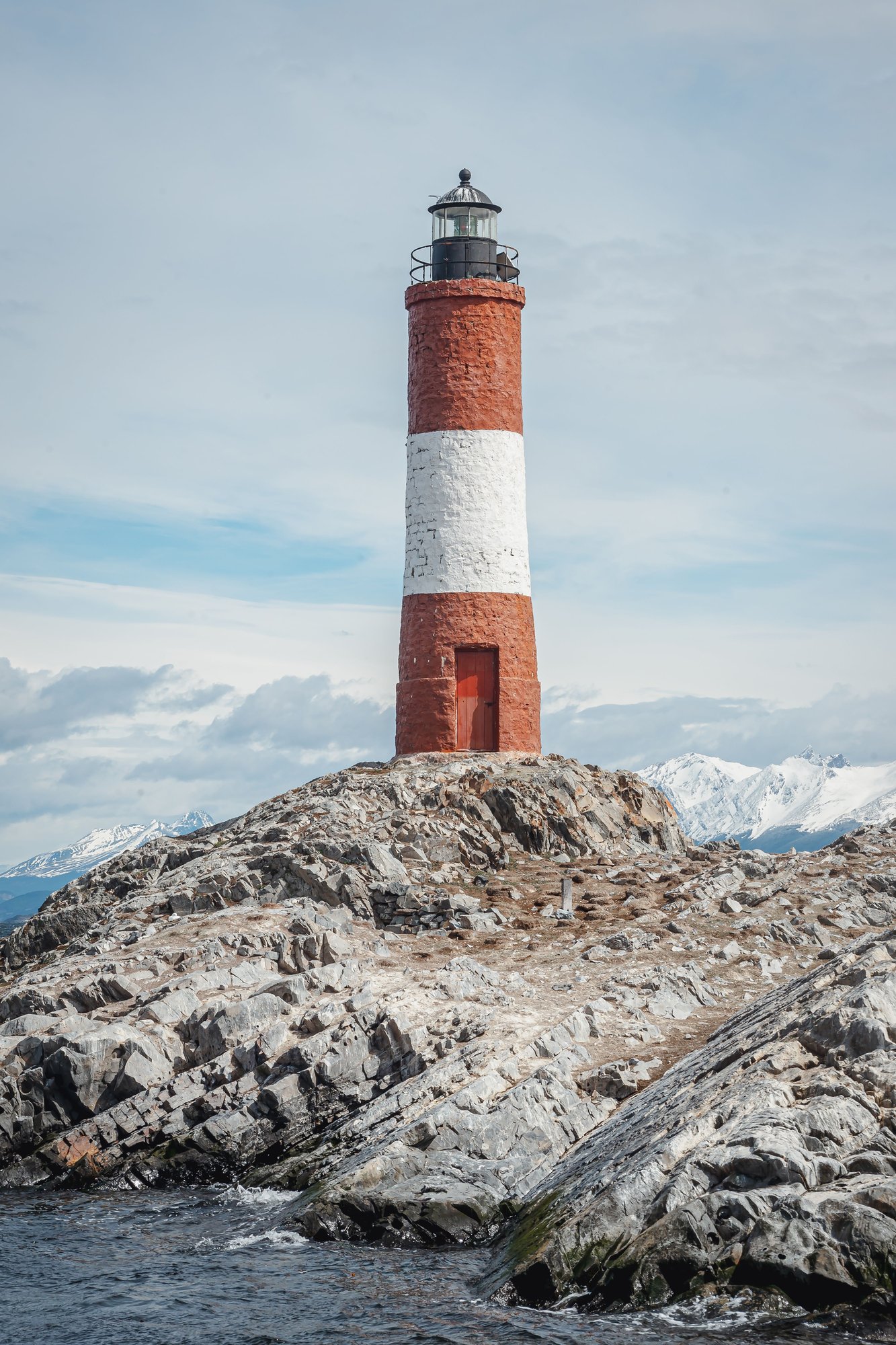 Les Eclaireurs lighthouse near Ushuaia at journey's end