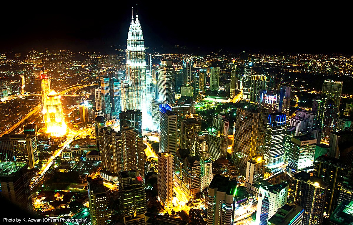 Kuala Lumpur skyline at night